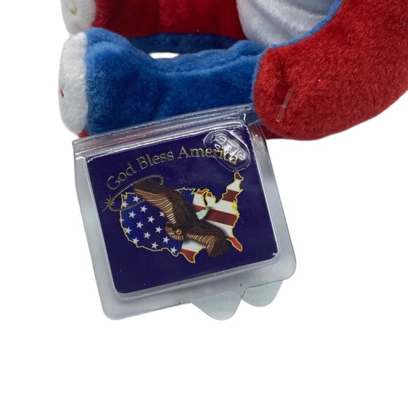 Vtg 2001 Holy Bears Patriotic Allegiance II Plush Bear USA Flag Stuffed Animal - Picture 7 of 9